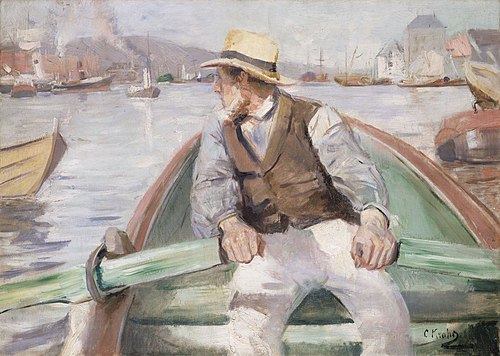 Look ahead, Bergen Harbour, 1884, Christian Krohg