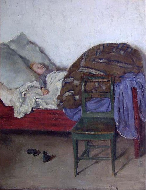 Sleeping Child, 1883, Christian Krohg