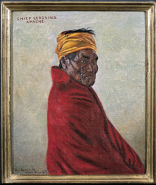 Chief Geronimo, Apache, 1899, Elbridge Ayer Burbank