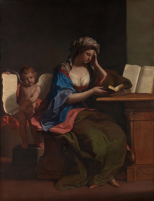 The Samian Sibyl with a Putto, 1651, Le Guerchin