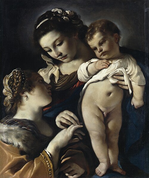The Engagement of St Catherine of Alexandria, 1620, Le Guerchin