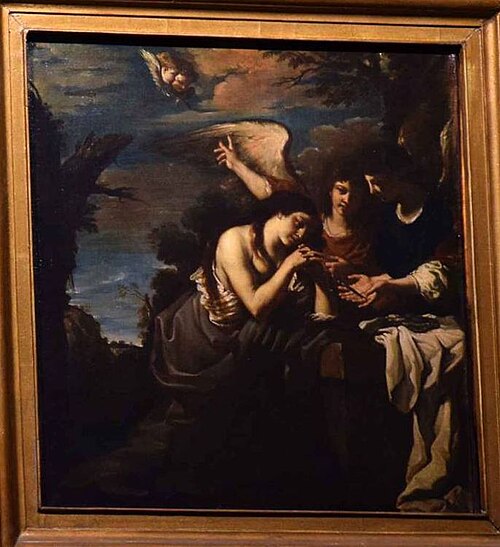 Marie Madeleine avec deux anges, , Le Guerchin