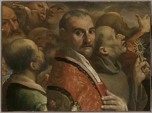 La Gloire de tous les saints. Fragment, 1613, Le Guerchin