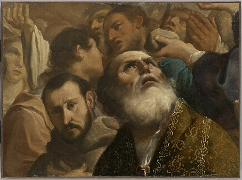 La Gloire de tous les saints. Fragment, 1613, Le Guerchin