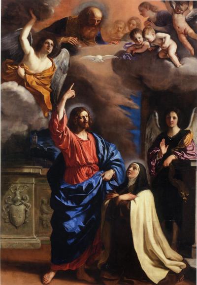 Le Christ apparaissant à sainte Thérèse, 1650, Le Guerchin