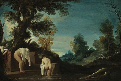 Paysage avec baigneuses, 1620, Le Guerchin