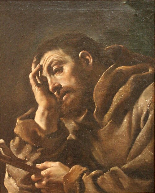 Saint François d'Assise en méditation, 1619, Le Guerchin