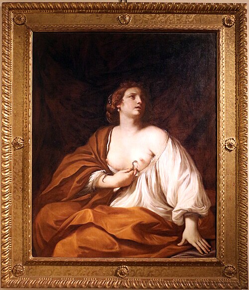 Cleopatra killing herself, 1638, Le Guerchin