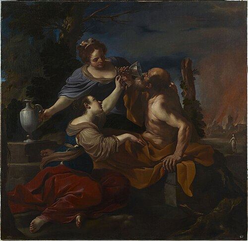 Lot e le figlie, 1617, Guercino