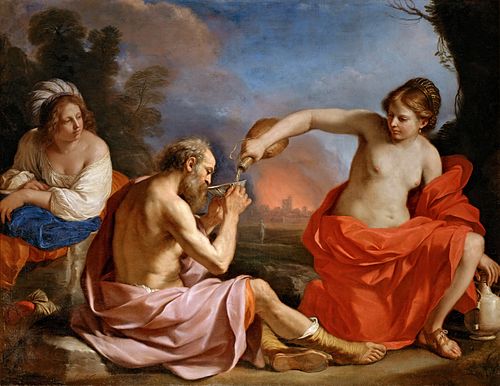 Lot and His Daughters, 1651, Guercino