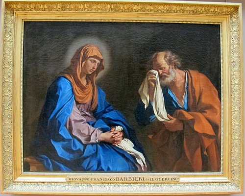 St. Peter Weeping before the Virgin, 1647, Guercino