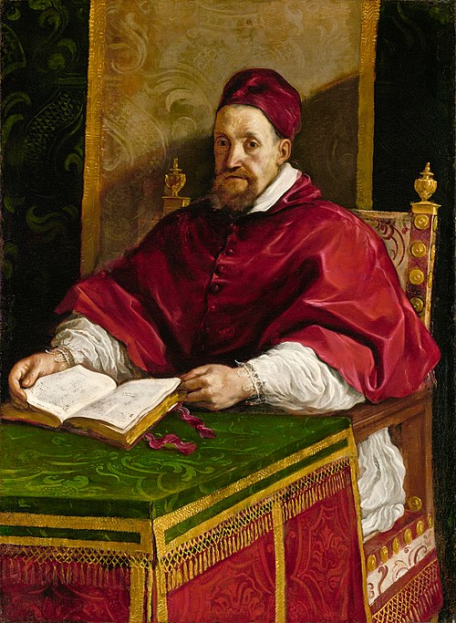 Portrait of Pope Gregory XV, 1622, Le Guerchin