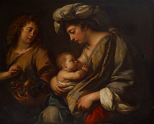 Madonna and Child, , Guercino