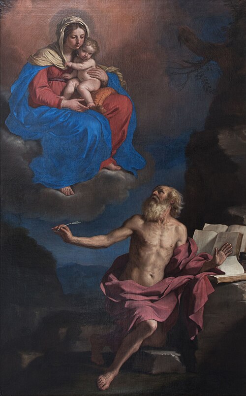 The Virgin and Child appearing to Saint Jerome, 1650, Guercino