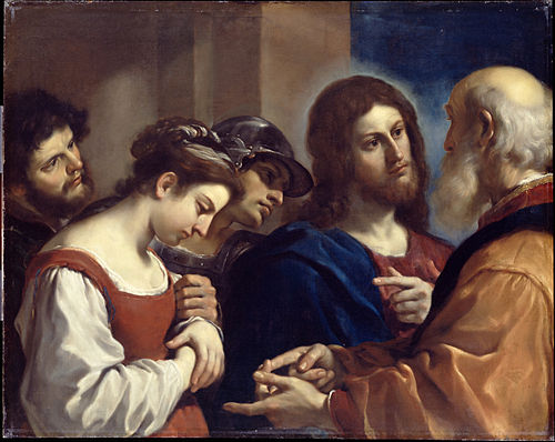 The Woman taken in Adultery, 1621, Guercino
