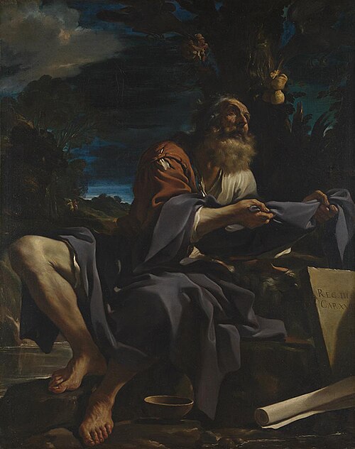 Elijah fed by Ravens, 1620, Guercino
