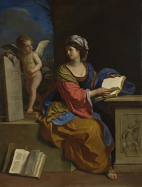 The Cumaean Sibyl with a Putto, 1651, Guercino