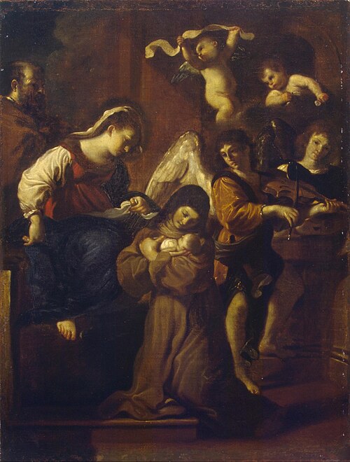 Vision of St Clare, 1618, Guercino