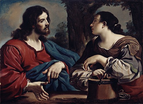 Christ and the Woman of Samaria, 1620, Guercino