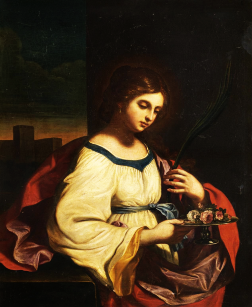 Saint Agatha, , Guercino