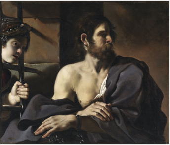 Saint John the Baptist Visited in Prison by Salome, , Guercino