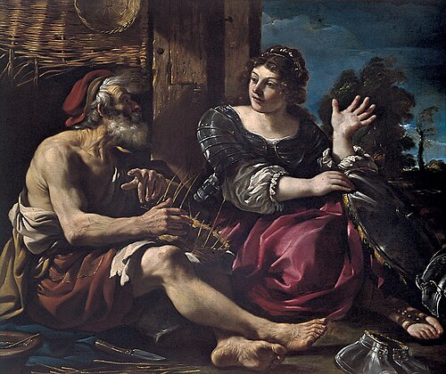 Erminia and the Shepherd, 1619, Guercino