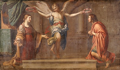 Sainte Cécile et Saint Valérian, , Gabriel-François Doyen