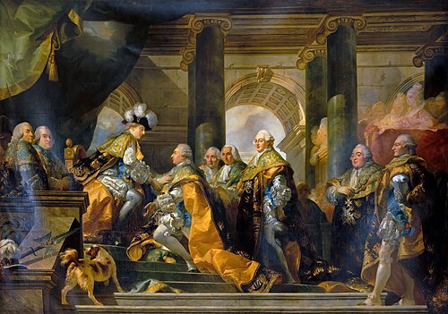 Louis XVI reçoit à Reims les hommages des chevaliers du Saint-Esprit, 13 juin 1775, 1775, Gabriel-François Doyen