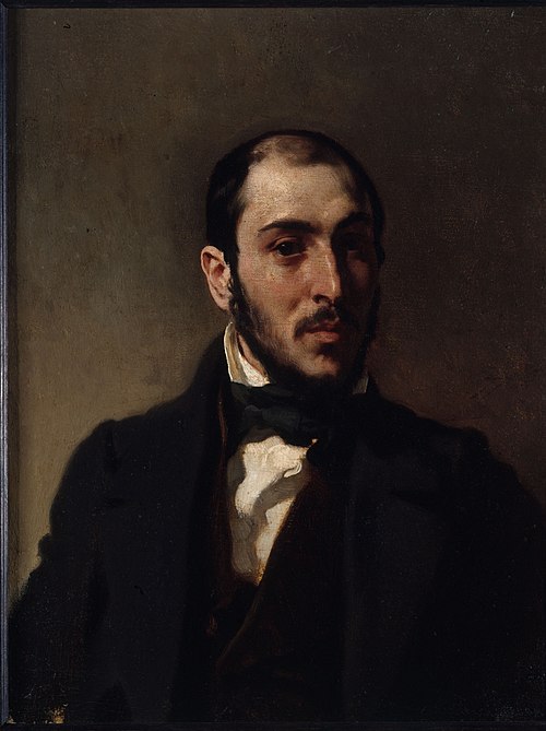 Portrait d'Eugène Laval (1818-1896), architecte, 1860, Eugène Delacroix