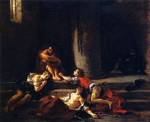 Ugolin et ses fils, 1860, Eugène Delacroix