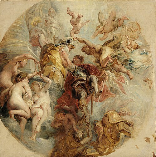 Apotheose des Herzogs von Buckingham, , Eugène Delacroix