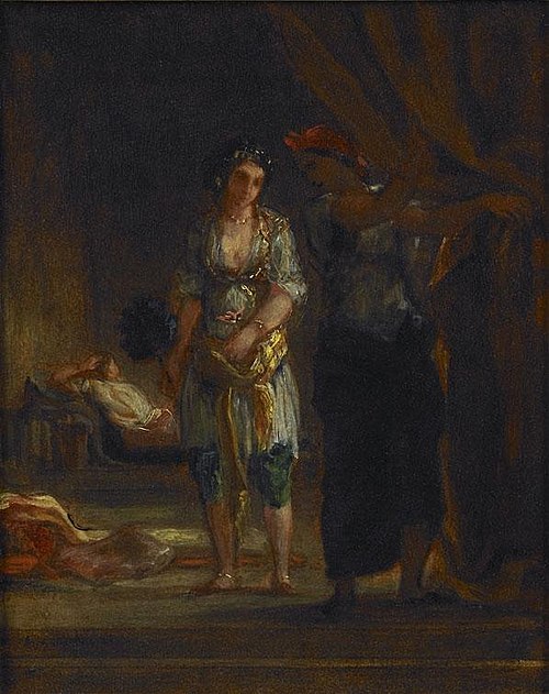 Intérieur de harem à Oran, 1847, Eugène Delacroix