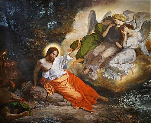 Le Christ au jardin des Oliviers, , Eugène Delacroix