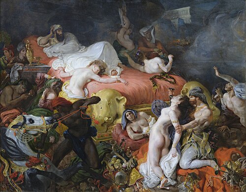 La Mort de Sardanapale, 1827, Eugène Delacroix