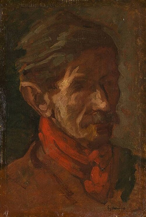Studiekop van een blinde man, 1850, Eugène Delacroix