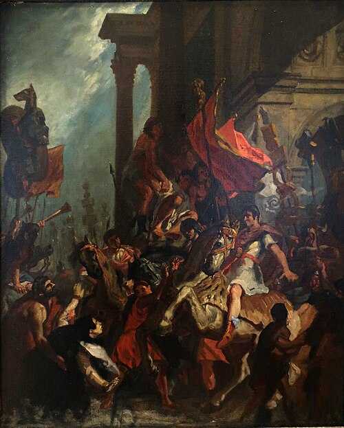La justice de Trajan, 1858, Eugène Delacroix