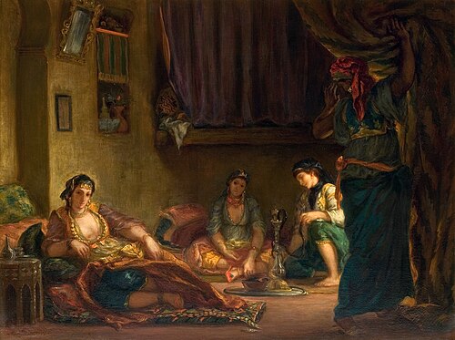 Femmes d'Alger dans leur intérieur, , Eugène Delacroix