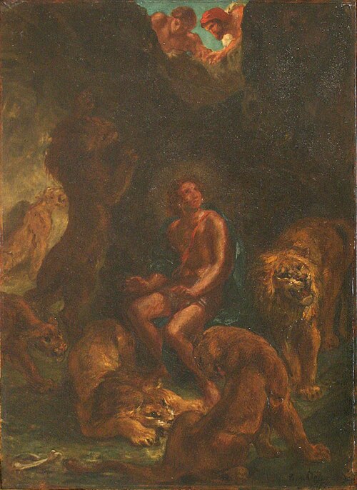 Daniel dans la fosse aux lions, 1849, Eugène Delacroix