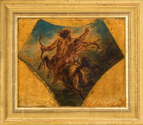 L'éducation d'Achille, 1842, Eugène Delacroix