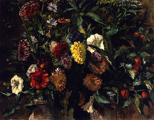 Bouquet de fleurs dans un vase, 1847, Eugène Delacroix
