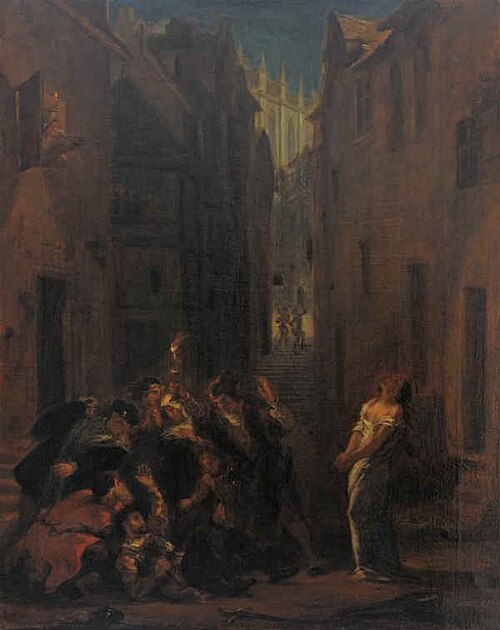 La mort de Valentin, 1847, Eugène Delacroix