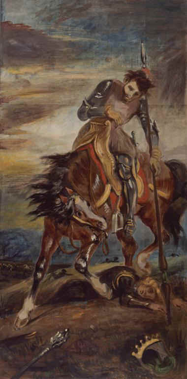 Le roi Rodrigue, 1833, Eugène Delacroix