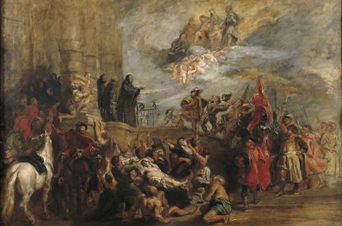 Les miracles de saint Benoît, 1841, Eugène Delacroix