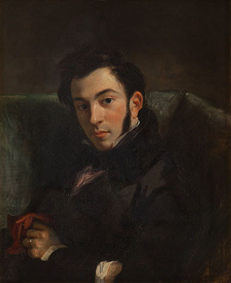 Portrait of Frédéric Villot, 1832, Eugène Delacroix