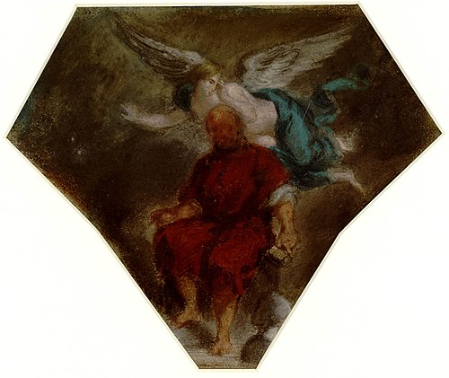 Michel-Ange et son génie, 1853, Eugène Delacroix