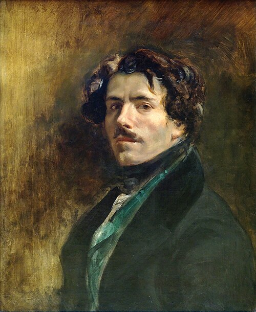 Autoportrait au gilet vert, 1837, Eugène Delacroix
