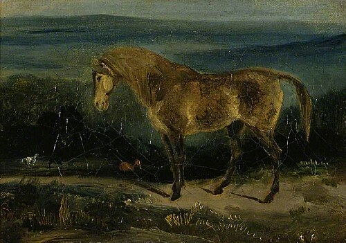 Horse in a Landscape, , Eugène Delacroix