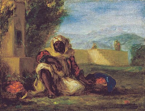 Marchand d’oranges au Maroc, 1852, Eugène Delacroix