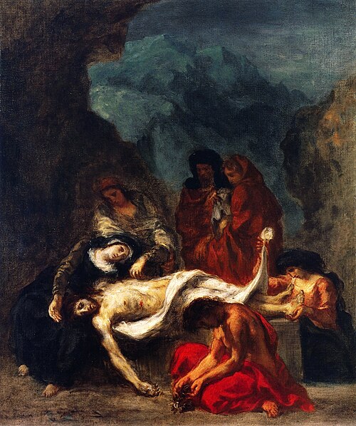La déploration du Christ, 1848, Eugène Delacroix