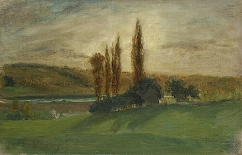 Soleil couchant à Champrosay, 1850, Eugène Delacroix
